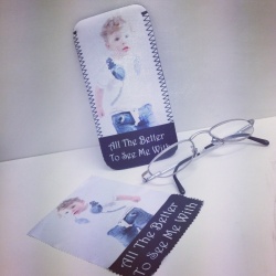 'All the better to see us/me with'Unique Soft Glasses Case